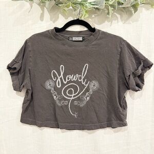 Charmer Gray Crop Top